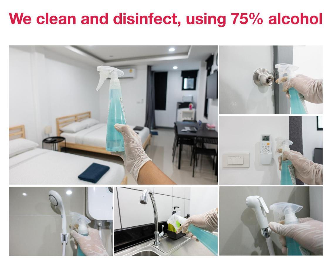 Studio di 45 m² in Appartamento con 1 bagno privato in zona Silom Bangkok Esterno foto